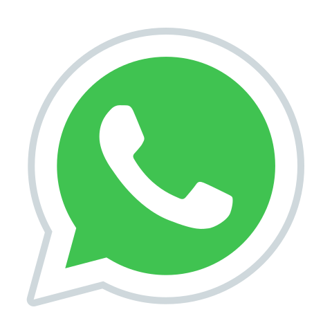 Kontakt WhatsApp WhatsApp-Logo: Grüner Sprechblasen-Symbol mit weißem Häkchen.